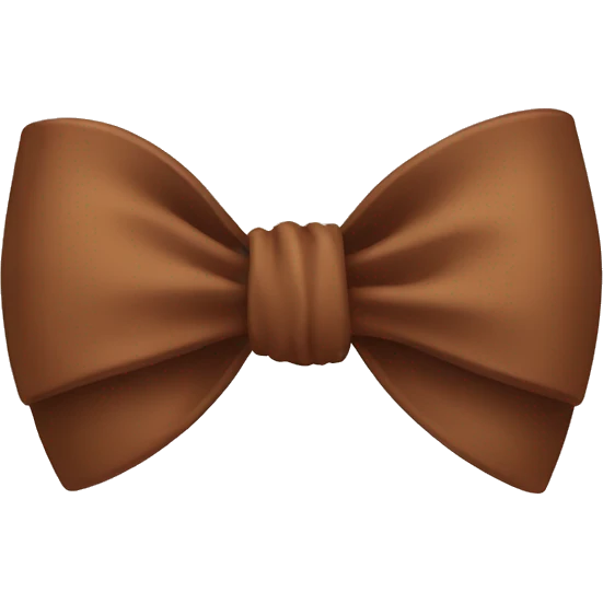 Brown bow emoji