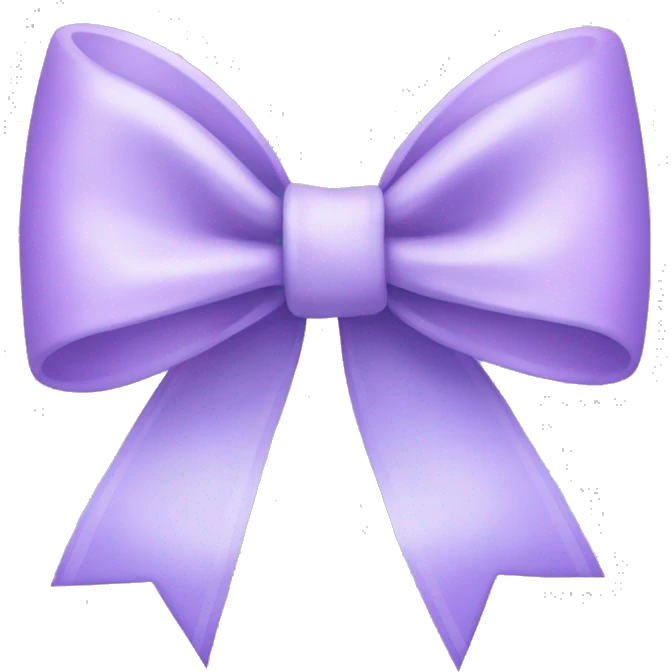 pastel purple bow emoji