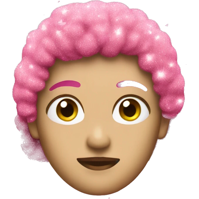 pink glitter  emoji