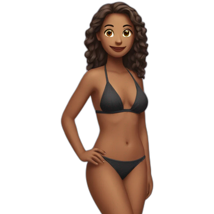 woman in a bikini emoji