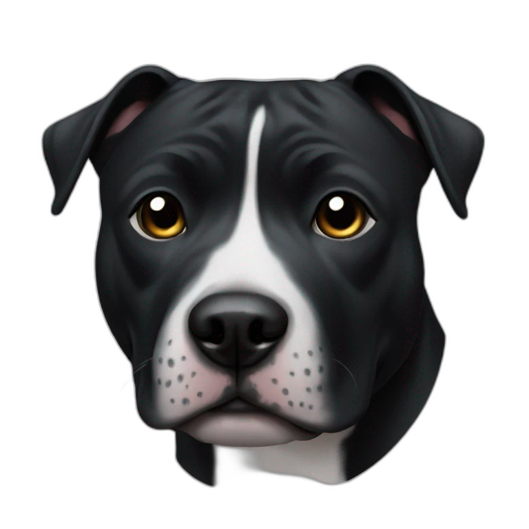 Staffy black emoji
