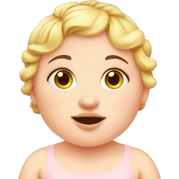 Overweight baby girl europe emoji