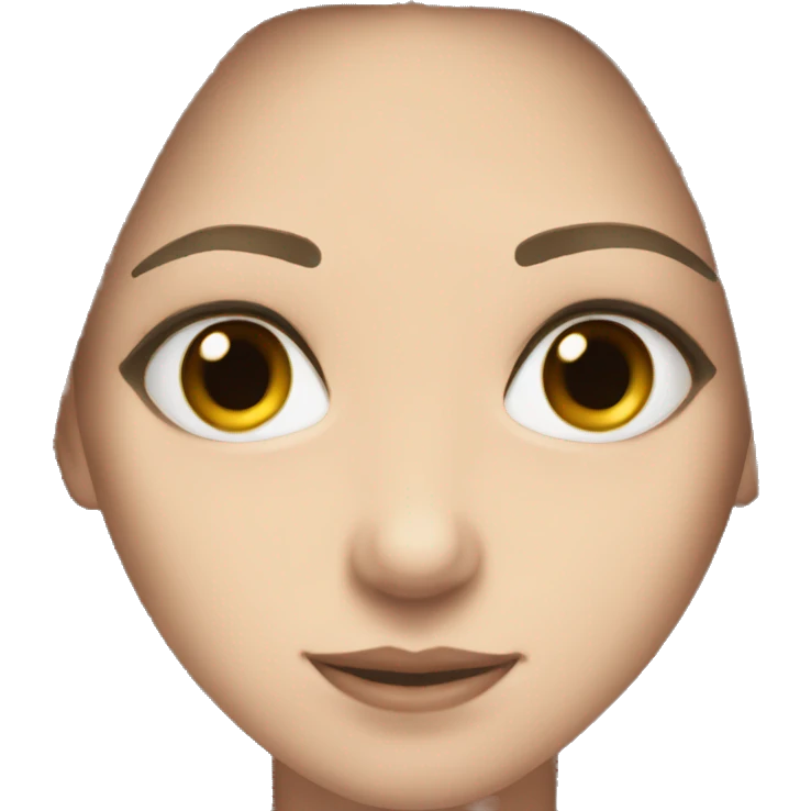 Pale brown eyes masc lesbian  emoji