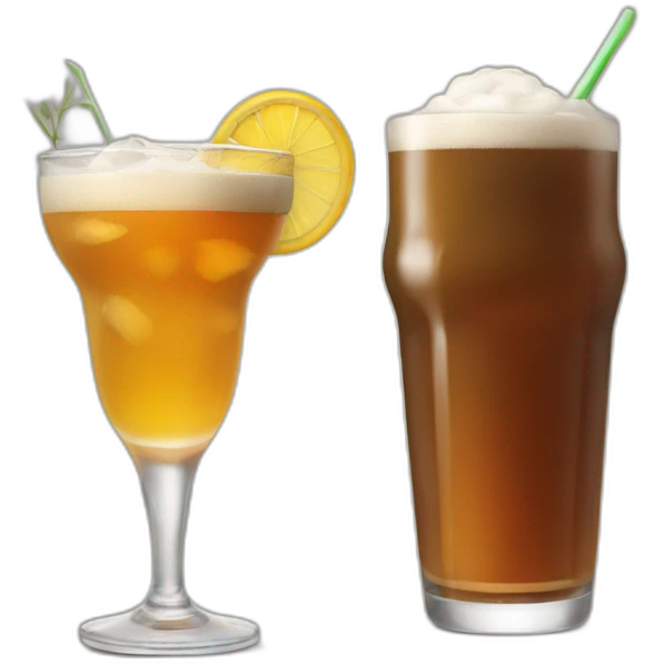 Pint and cocktail emoji