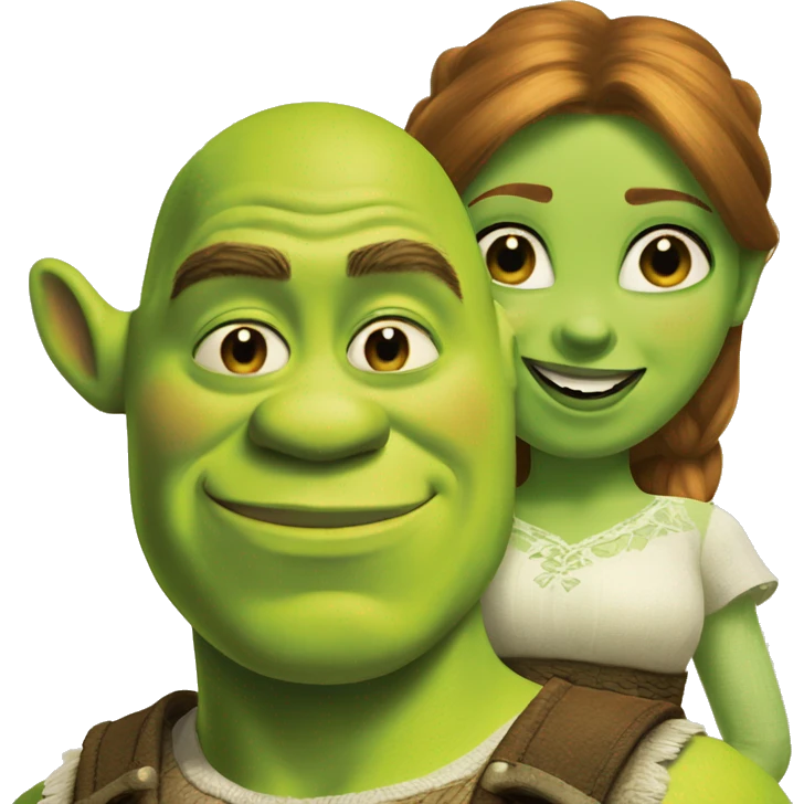 shrek and Fiona emoji