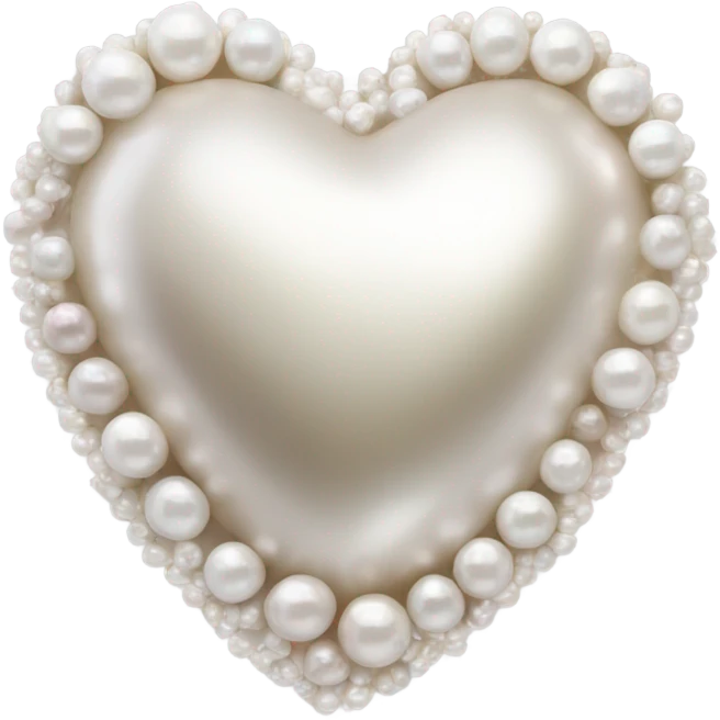 Pearl heart emoji