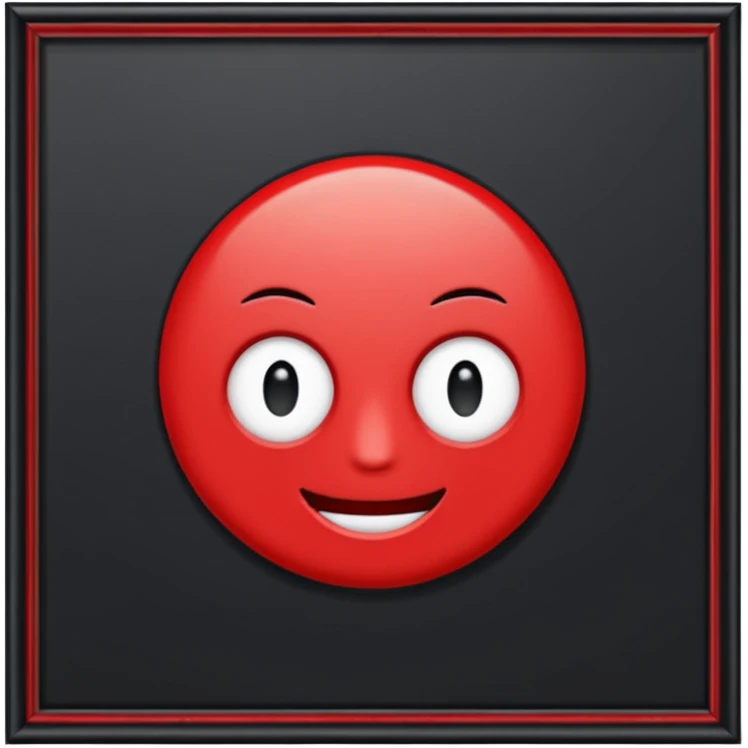 just the text "alô!" with a red frame emoji