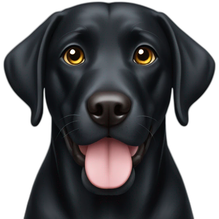 Black labrador emoji
