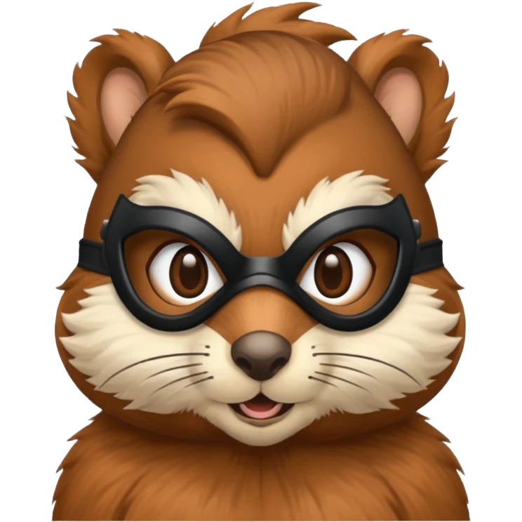 Squirrel with a mask emoji
