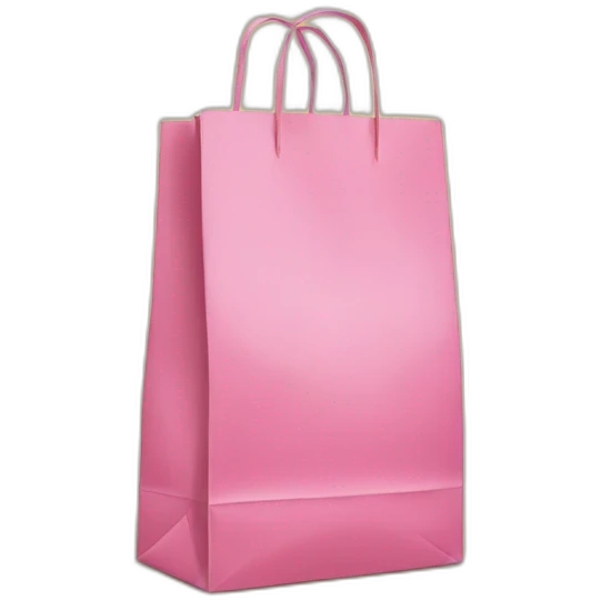pink paper bag emoji