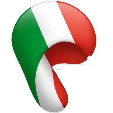 Italian flag and music signs arouns it emoji