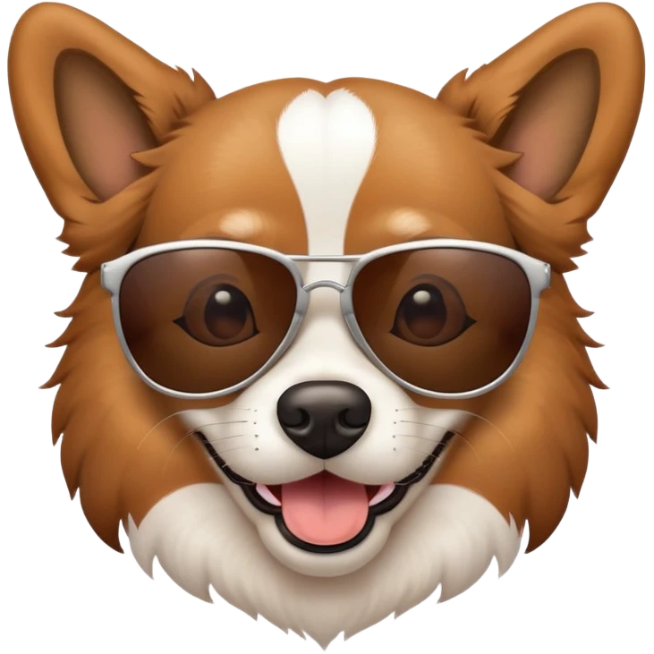 Dog with sunglasses  emoji