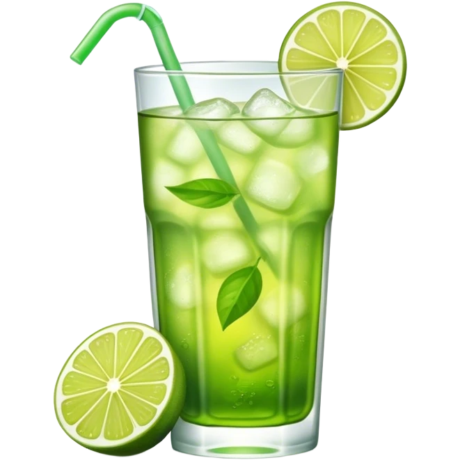 Green lime Iced Tea emoji