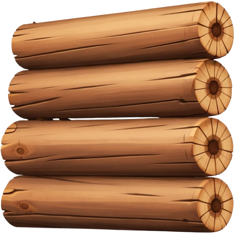 wooden logs emoji