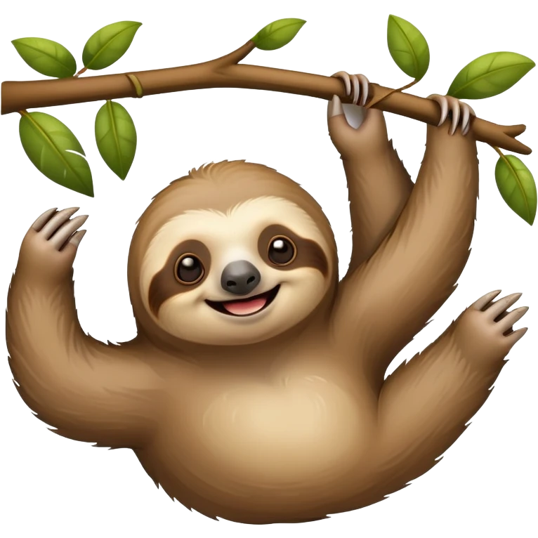 Sloth with Happy Friday emoji