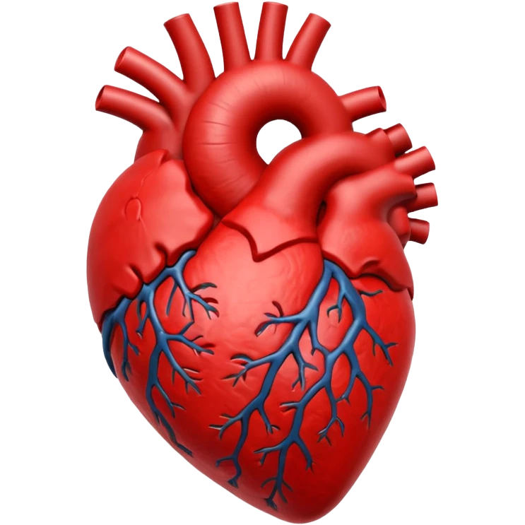 coração humano 3d emoji