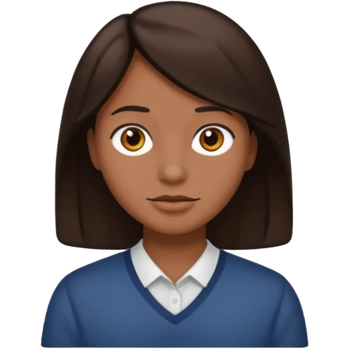 hazmelo con el pelo cafe oscuro emoji