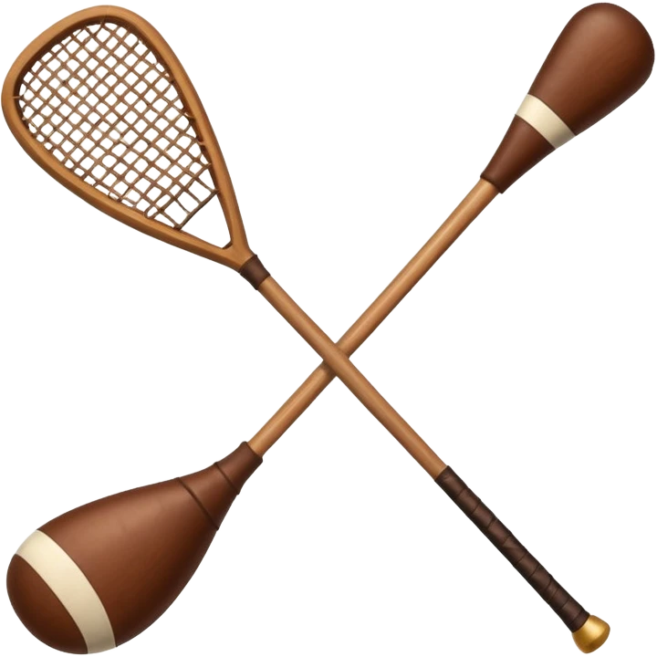 Hurley and sliotar as in what's used for the Irish sport  emoji