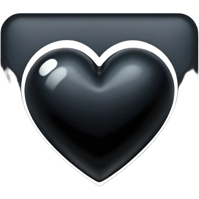 Corazón  negro emoji