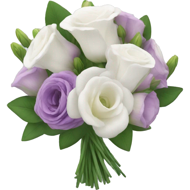 Lisianthus bouquet emoji