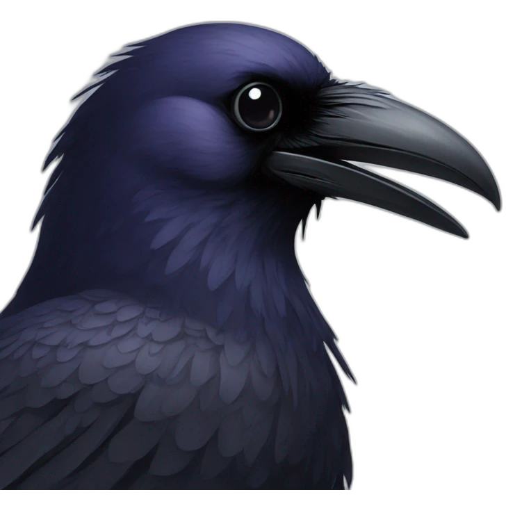 raven beak emoji