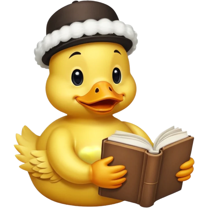duck with book emoji