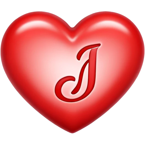Heart with j intital emoji