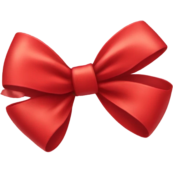 Cute red bow  emoji