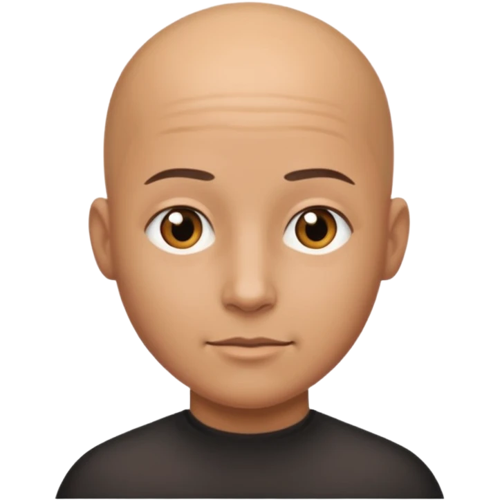 Make me bald emoji