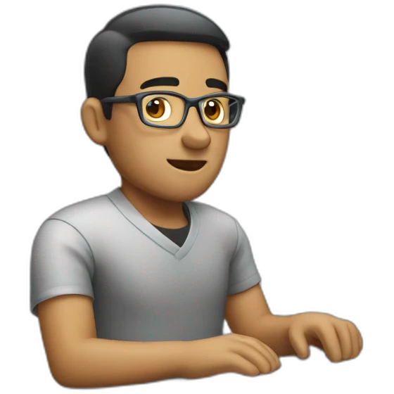 man working on a laptop emoji