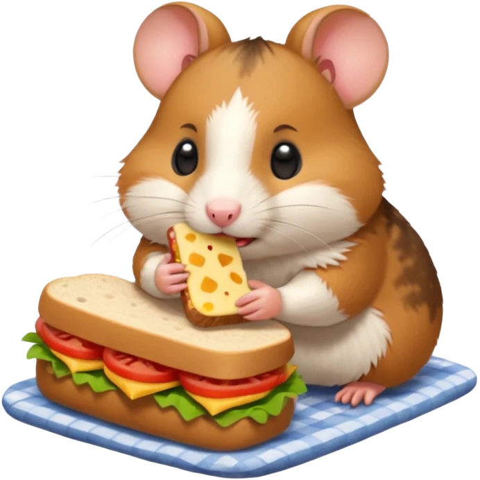 hamster go picnic emoji