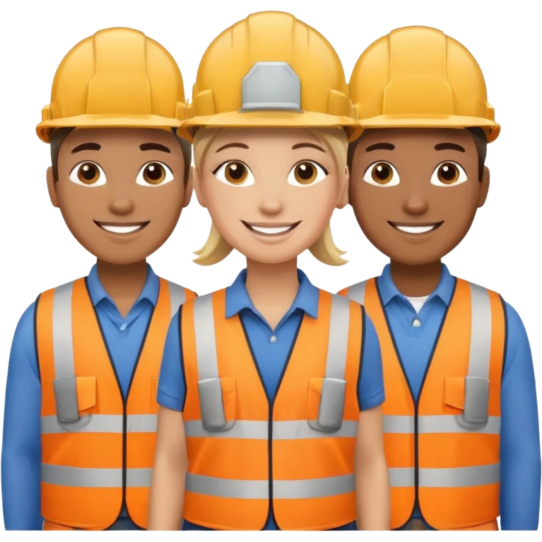 Happy Construction workers emoji