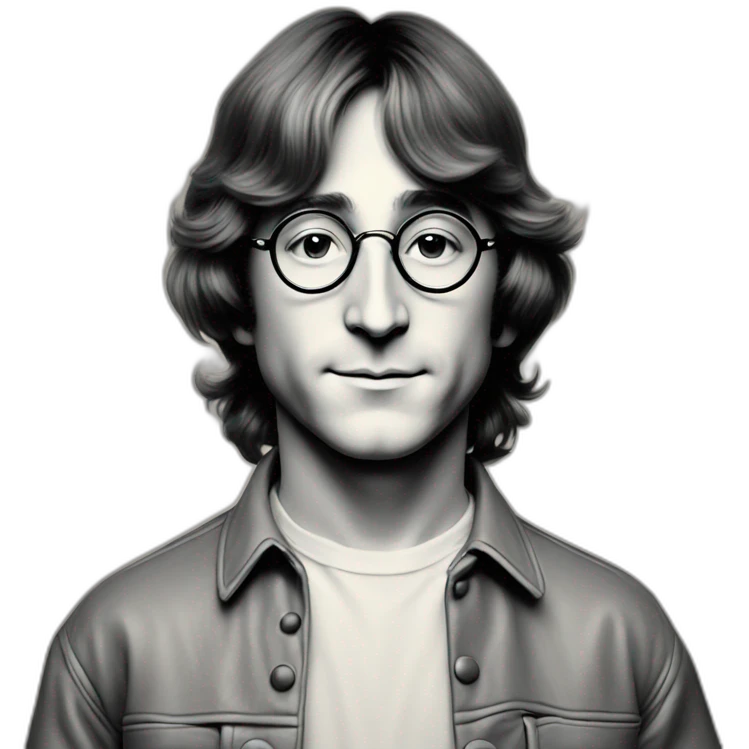 Young John Lennon emoji