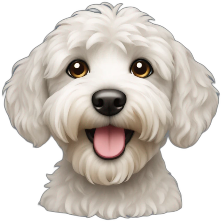 Schnoodle dog emoji