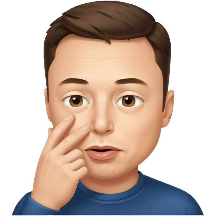 elon musk picking nose emoji