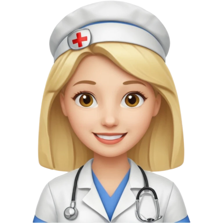blonde pretty nurse emoji