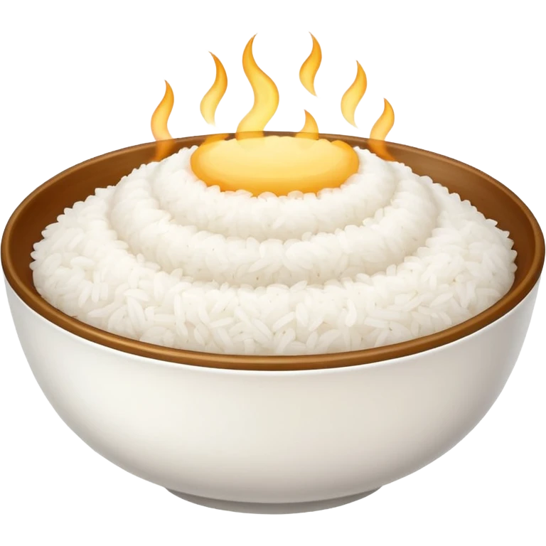  pure white rice, bowl is white only white color emoji
