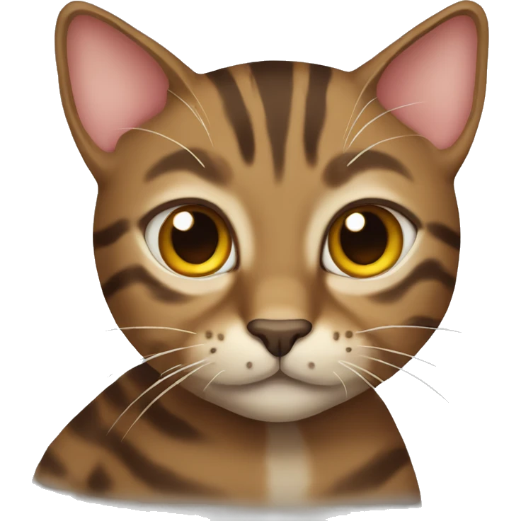 Brown tabby cat emoji