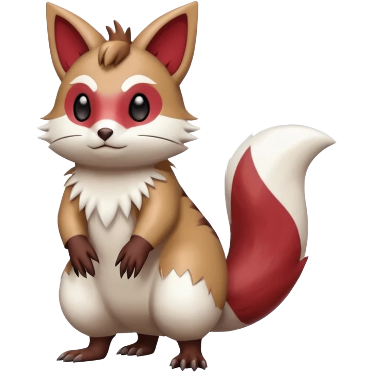 Furret-Zangoose-Fakémon-hybrid-creature (full body)  emoji