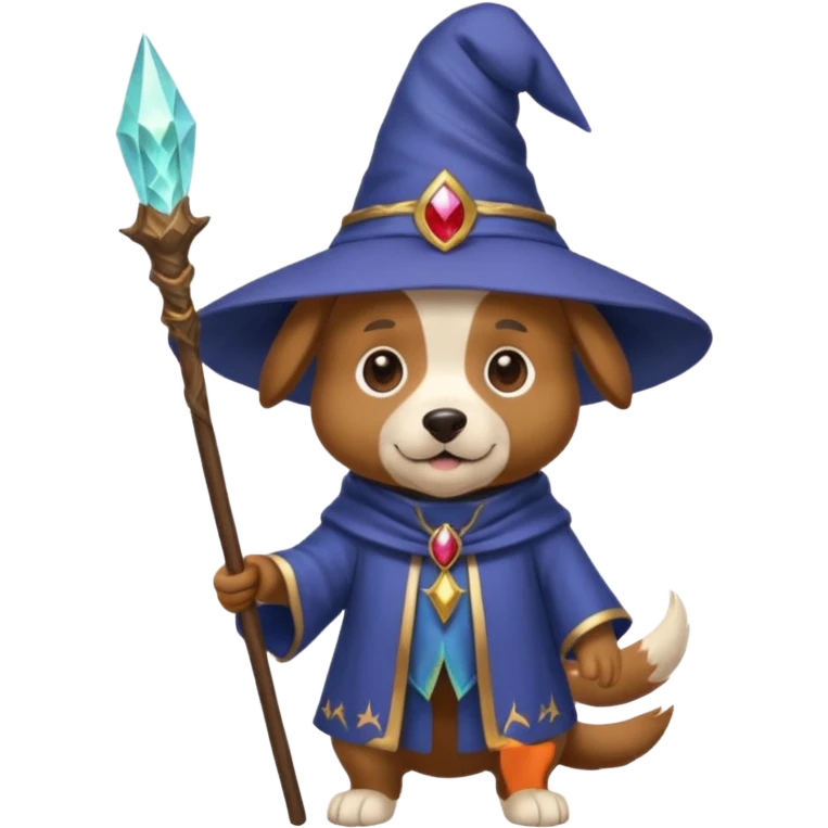 Dog wizard emoji