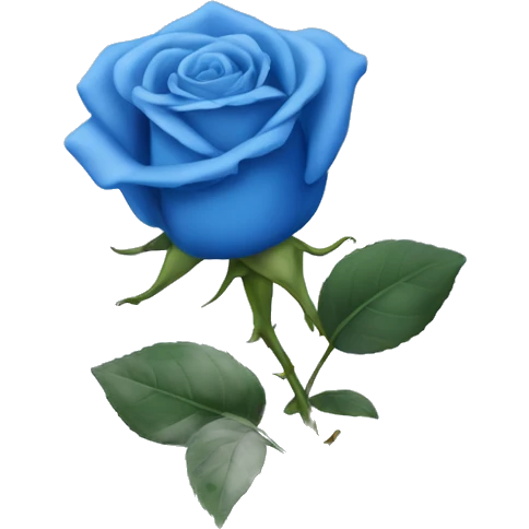 Blue rose  emoji