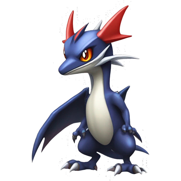 Edgy Cool Nargacuga-Noivern-Latias-Garchomp-Pokémon Full Body emoji