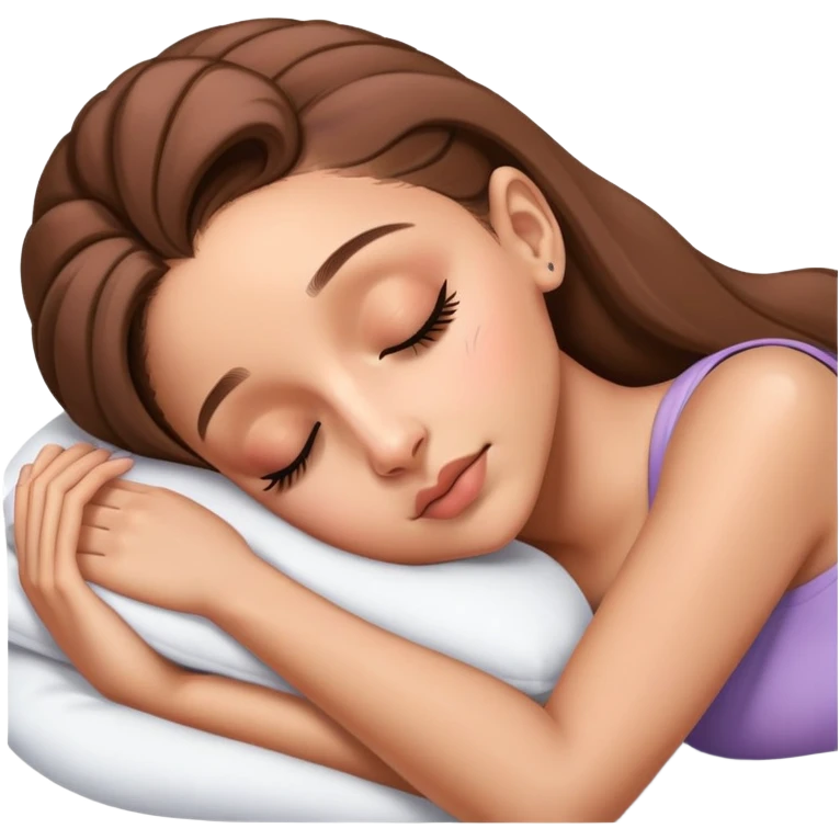 Ariana Grande sleeping emoji