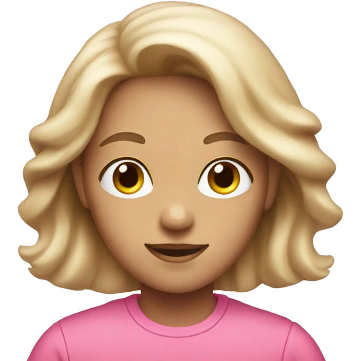 person in pink emoji