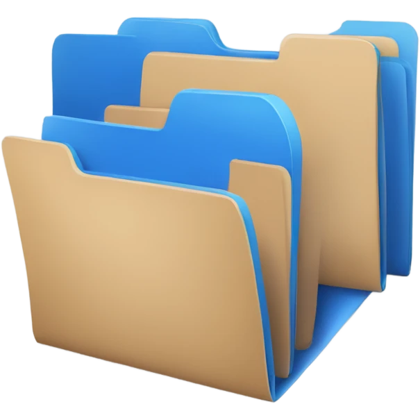 a blue folders emoji