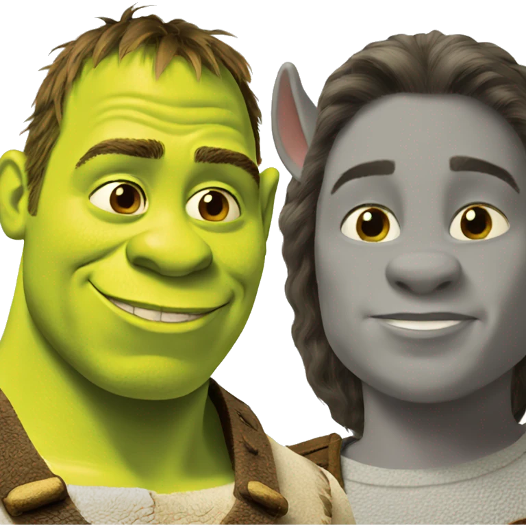 Shrek and donkey emoji