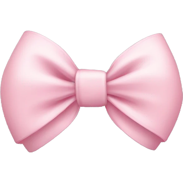 Light pink bow emoji