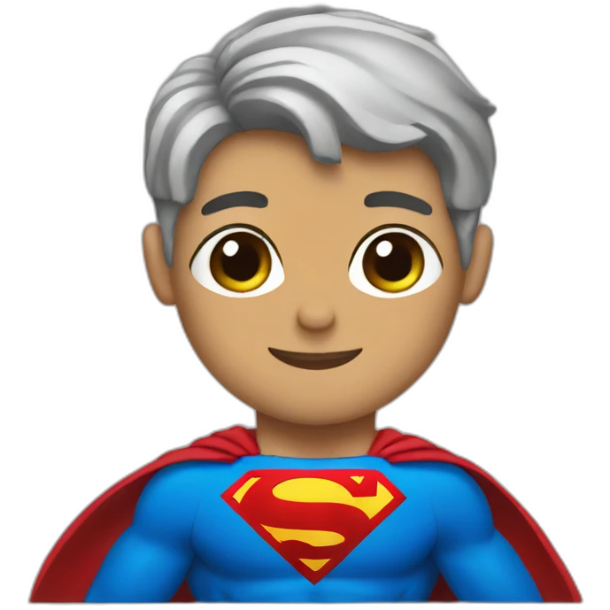 Superman wearing a tutu emoji