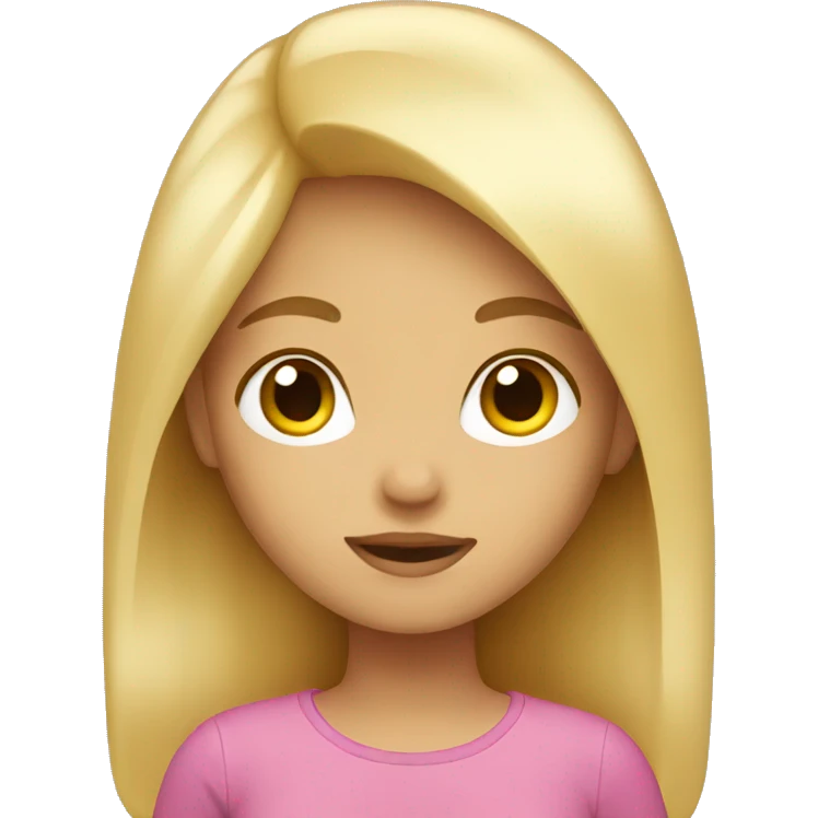 girl with blond hair emoji