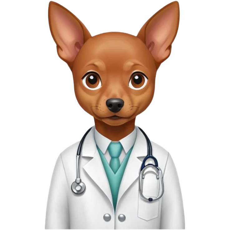 pinscher mini cute doctor emoji
